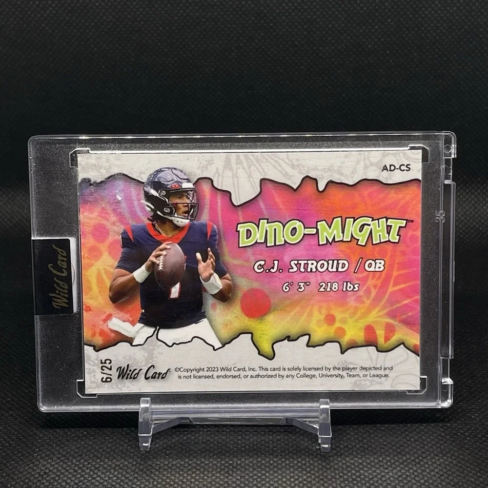 2023 Wild Card Alumination Rainbow Rookie Dino-Might C.J. Stroud #AD-CS‎ 6/25 RC